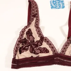 NWT Size xs Floral Free People X Revolve Alia Bralette in Bordeaux Combo thumbnail 9