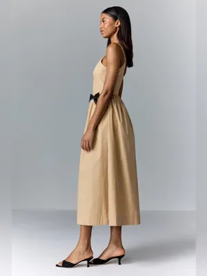 Moon River Sleeveless Square Neck Midi Dress Size Large thumbnail 3