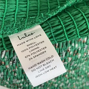 LULUS Green Long Sleeve Cropped Top Blouse Size L NWT thumbnail 7