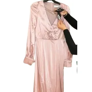 MAC DUGGAL 55635 Satin Ruched Bishop Sleeve Gown, Size 4, New w/ Tag MSRP $398 thumbnail 7