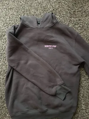 Dark Grey White Fox Boutique Hoodie thumbnail 2