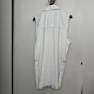 Revolve Free People White Vest Moto Dress Size Small thumbnail 4