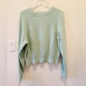 FREE PEOPLE Too Good Pullover in‎ Mint Green Mockneck thumbnail 6