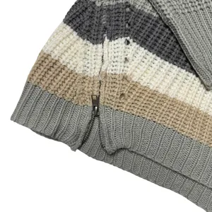 Sincerely Jules Neutral Striped Sweater Bundle M Coastal Grandma Cozy Knit Oversized thumbnail 10