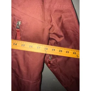 Burton‎ Dryride Women Burgundy Herringbone Snowboard Jacket Hooded Medium thumbnail 6