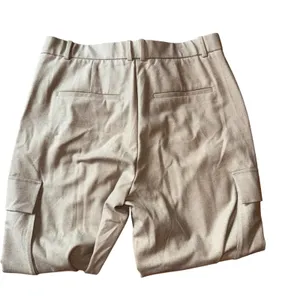 Abercrombie and Fitch Ultra High Rise Wide Leg Cargo Pants Tan Size‎ 14R NEW thumbnail 6