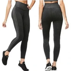 Good American -129 Seamless Leggings High Rise Sparkle Tinsel Black 4‎ - XL thumbnail 2