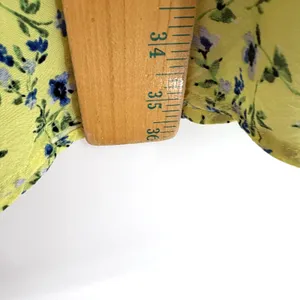 ASTR THE LABEL Chalet Floral‎ Mini Dress Women Medium Yellow Coquette Feminine thumbnail 13