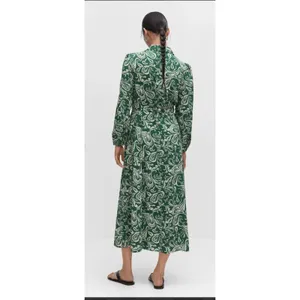 Mango Women's Ethnic Motifs Print Shirt Midi Dress Long Sleeve Size 4 Small 2734 thumbnail 3