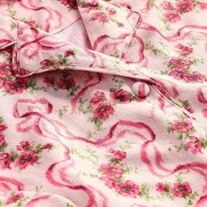 LoveShackFancy Fête de L'eau Ruffle Long Sleeve Pants Pajama Set PJs Floral NEW thumbnail 2