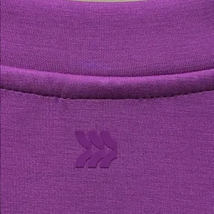 NWOT all in motion Purple Cropped Sweatshirt with Black Piping Accents size XXL thumbnail 8