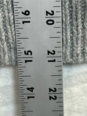Hollister Women’s Small Gray Asymmetrical Zip Rabbit Hair Knit Cardigan Y2K thumbnail 7