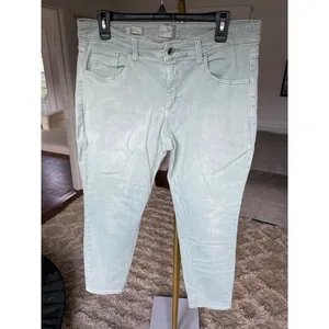 Universal Threads Mid-Rise Skinny Jeans Pale Aqua Sz 12/31S Pastel Preppy Classic thumbnail 2