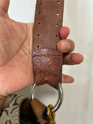 COACH SoHo Y2K Brown & Tan Signature Canvas Crossbody with Leather Buckle thumbnail 5