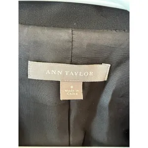Ann Taylor Blazer Suit Jacket Women's Size 8 Black Notch Lapel Single Breasted thumbnail 5