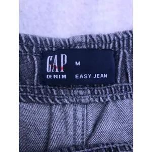 Gap‎ Easy Jean Cargo Pants Womens Medium Grey Elastic Waist Utility thumbnail 2