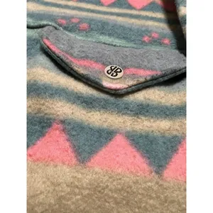 Bill Blass Fleece Women Medium Aztec 1/4 Snap‎ Pullover Western Soft Outdoor thumbnail 6