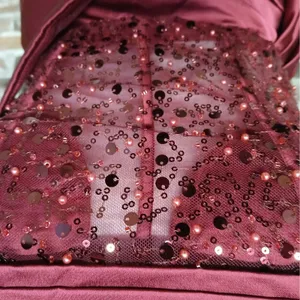 Faeriesty Evening Gown Small Red Beaded Sequin Strapless Dress Wedding Party thumbnail 9