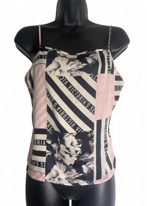 Victoria's Secret Satin Camisole Tank Top Spaghetti Straps Sleepwear Size Small thumbnail 1