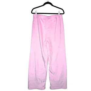 Young & Chic Plush Wide Leg Pajama Pants Size Juniors XL Pink Cozy Soft Lounge thumbnail 6