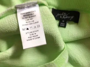 NWOT gingham knit skirt set in lime green size M thumbnail 6