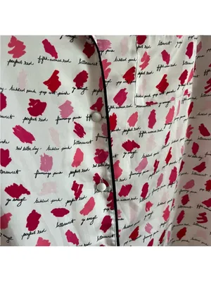 Kate Spade lipstick swatch pajama set thumbnail 3