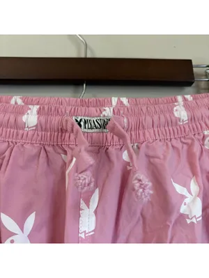 Pleasures x Playboy Pink All Over Print Beach Pants Lounge Trousers Small thumbnail 4