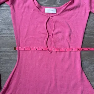 Meshki Birdie Long Sleeve Knit Mini Dress in Bubblegum XXS thumbnail 12