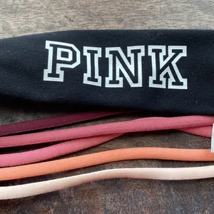 Victoria’s Secret PINK athletic head band stretch multi strand comfort colors thumbnail 5