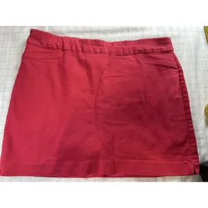 Croft & Barrow Effortless Stretch Skort Women’s 18 Regular Red Pull On Pockets thumbnail 7