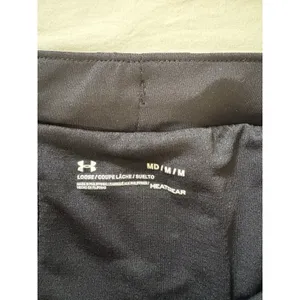 Under Armour Womens Size M Shorts HeatGear Black Running Loose Fit Lined Stretch thumbnail 5