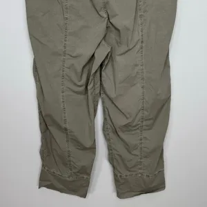 James Perse Utility Pant Large Green Cropped Drawstring Waist Casual Relaxed Fit thumbnail 8
