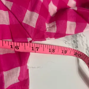 NWT TUCKERNUCK SZ‎ Block Print By Hand Priya Dress Hot Pink Gingham Sz S thumbnail 7