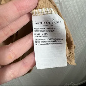 American Eagle Tan Graphic Print Long Sleeve Top‎ thumbnail 4