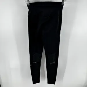 Alo Yoga High Waist Moto Sport Leggings Performance Mesh Panels Black XXS thumbnail 6