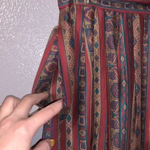 David Brooks vintage paisley pleated maxi skirt thumbnail 3