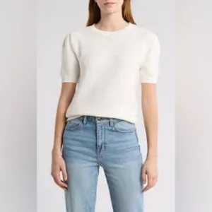 Melrose and Market‎ Cream Crew Neck Sweater with Plush Texture NWOT Size XL thumbnail 7