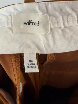 Wilfred Effortless Wide Leg‎ Pant in Anise Brown Size 00 thumbnail 4