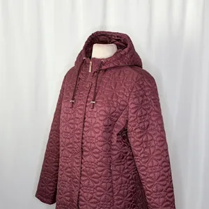 NWT!! KATE SPADE New York Water Resistant Hooded Floral Quilted Jacket X-Large thumbnail 8