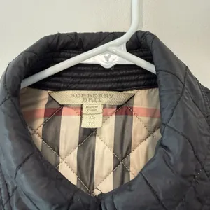 Burberry Brit Kencott Diamond Quilted Black Snap Close Nova Check Lined Jacket‎ thumbnail 5