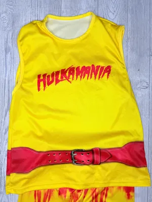 Wwe hulk hogan women’s medium Halloween costume cosplay shirt and pants dress up thumbnail 5