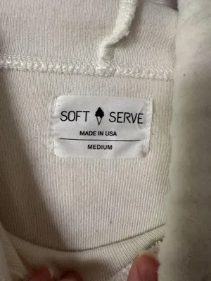 Soft Serve Cream colored sweatshirt White Size M thumbnail 3