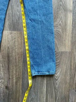 Reformation Liza Ultra High Rise Straight Jeans Medium Wash Denim Size 27 thumbnail 6