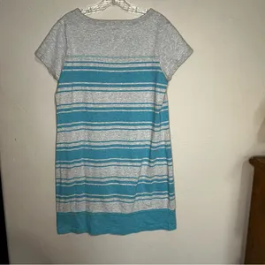 Disney Parks Gray Blue Striped Mickey Mouse T-Shirt Dress‎ thumbnail 8
