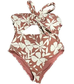 CUPSHE floral brown swimsuit. Size XL thumbnail 4