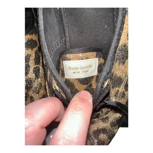 Keds x Kate Spade Leopard Print Glitter‎ Sneakers, Size 9 thumbnail 6