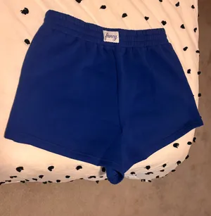 Shop Fancy Fleece Lined Shorts in Cobalt Blue thumbnail 2