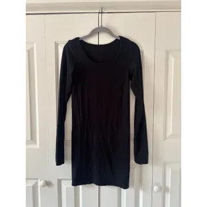 Unbranded Black Long Sleeve Bodycon Mini Dress Thumb Hole Stretch XS thumbnail 2