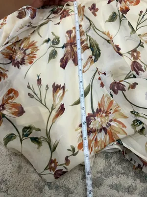 Lulus Floral Print Flowy Romper V-Neck Tie Waist Size L thumbnail 6