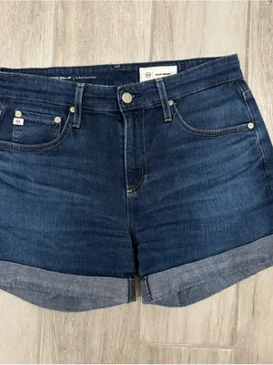 AG Adriano Goldschmied Hailey Rollup‎ Ex-Boyfriend Denim shorts size 27R thumbnail 8